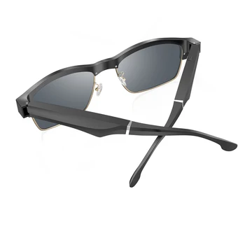 Ultra-light Smart Bezvadu Saulesbrilles Black Tehnoloģija Multi-funkciju Zvanu Daļēji atvērtu Skaņas Efektu Gadījuma Polarizētās Brilles