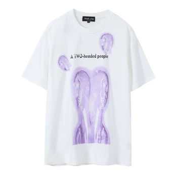 UNCLEDONJM Jaunas ielidošanas 2021 Raksturs drukāt lielgabarīta t krekls Hip Hop Streetwear T Harajuku Vasaras Kokvilnas Topi, t-veida, BV-9865