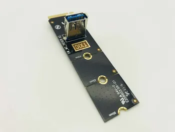 USB 3.0 M2 Slots, PCIe Paplašināšanas Karti NGFF uz PCI-E Stāvvadu Kartes Pārveidotājs Extender Adapteris Grafikas Kartes BTC Miner