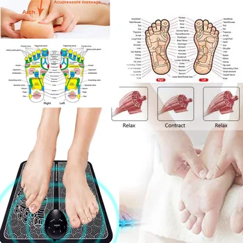 USB Elektrisko Kāju Pārveidošana Foot Massager Lai Veicinātu Mat Salokāms Asinsriti Relaksējošu Spiediena Muskuļu Sāpes, 3 Veidi