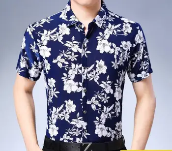 Vairumtirdzniecības Vīriešu Apģērbu Pārdevēji Vīriešu Krekli Ar Puķēm Havaju Krekls, Liela Izmēra Estētisko Krekli Plus Lieluma Kleitu 2020. Gada Vasaras, Jaunas