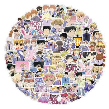 10/50/100gab Anime Ouran High School Host Club Uzlīme Japānas Klasiskās Anime Ūdensnoturīgas Uzlīmes Skeitborda Uzlīme