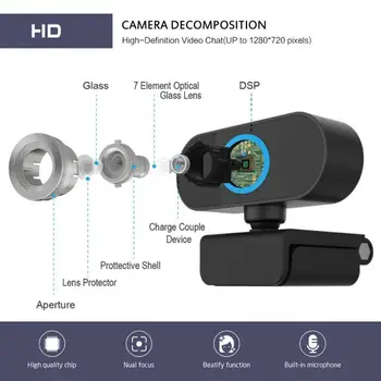1080P Full HD Webcam USB Disku-bezmaksas Autofokusu Datoru, Fotokameru, DATORU Desktop Laptop Video Konferences / Webcast / Video Zvans