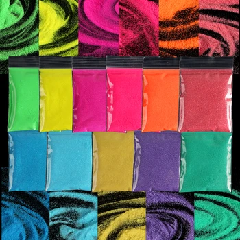 10g Varavīksnes Spīdīgu Cukura Pulveris Nagu Spīdums Par Manikīra Dizaina Candy Chrome Pigmenta Ļoti Smalku Putekļu franču Nagu Mākslas Rotājumi