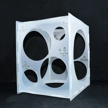 11 Caurumiem Balonu Šablonu Mērīšanas Līdzeklis 2-10inch Mērīšanas Box Cube Veidni Lodziņu, lai Kāzas, Dzimšanas dienas svinības Festivāls Apdare