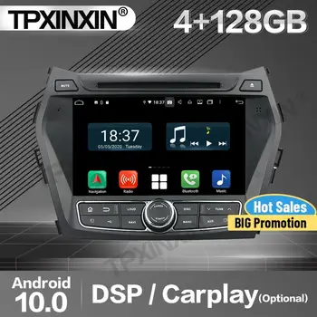 128G Carplay Auto Radio 2 Din Stereo Uztvērēju Android 10 Par Hyundai IX45 2013 2016 2017 2018 IPS GPS Atskaņotājs Audio Vienības