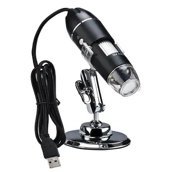 1600X USB Mikroskops ar Digitālo Mikroskopu Lupa Kamera 8LED w/Statīva Android, IOS iPhone iPad Mikroskopa