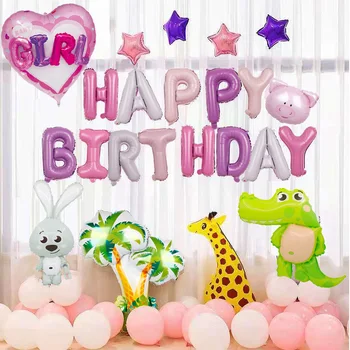 16inch Globos Kāzu Happy Birthday Vēstuli Balonu Rose Gold laimes Dzimšanas dienā, Folija Baloni, Bērnu duša Puse Dekorēšanas Piederumi