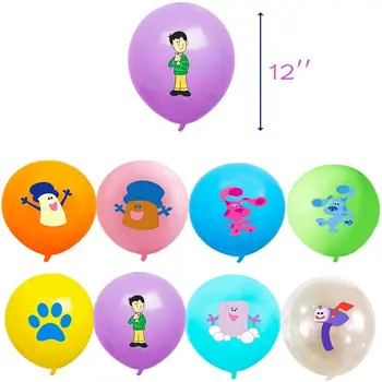 16Pcs/set Blūza Clues Jums Lateksa Baloni Ballons Baby Dušas Dekoru Zēni Meitenes Dzimšanas dienas ballīti Dekoru Piederumi Bērniem, Gaisa Globos