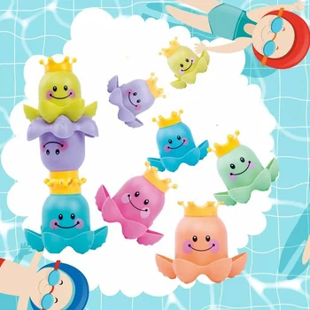 1gb Bērniem Okeāna Dzīvi astoņkāji Kraušanas Kausi Vannas Rotaļlieta Bērniem Spēlēt Izglītojošas Cute Karikatūra Vannas istaba Bērniem, Pludmale, Vannas Rotaļlietas