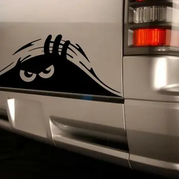 1pc Smieklīgi Peeking Monster 3D Briesmonis Big Eye Auto stiklu Bufera Uzlīmes Degvielas Tvertnes Decal Apdare Auto Uzlīmes Stils