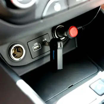 3,5 mm Ligzda AUX, Wifi, Bluetooth saderīgu Adapteris brīvroku Zvanu Adapteri Auto Mūzikas Uztvērējs Ar USB Kabeli