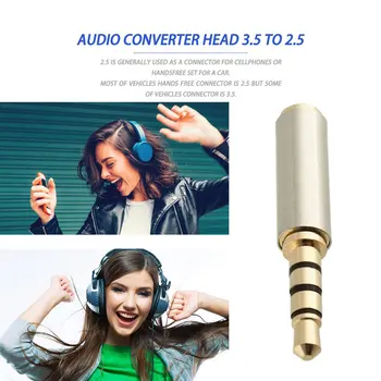 3,5 mm uz 2,5 mm / 2,5 mm līdz 3,5 mm Adapteris Converter Stereo Audio Austiņu Ligzdu Augstas Kvalitātes Vairumtirdzniecības Dropshipping