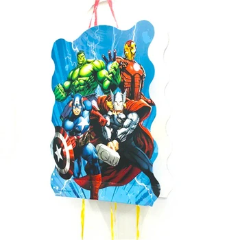 40*30 cm Avenger Puses Piederumi Papīra Pinata Vienreizējās lietošanas Karikatūra Tēma Baby Duša, Bērnu Dzimšanas dienu Supervaronis Partijas Apdare Labu