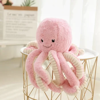 40-80cm Jauki Simulācijas Astoņkāji Kulons Plīša Pildījumu Rotaļlieta Mīksto Dzīvnieku Mājas Piederumi Cute Lelle Bērniem Dāvanas