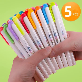 5gab/set Gudrs Luminiscences Krāsas pildspalvu augstas kvalitātes japāņu radošumu marķieri, pildspalvas bullet dienasgrāmatas, pildspalvas kawaii mākslas piederumi