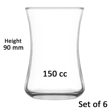6 Gab. stikla kausa stikla krūze, krūzes stikla kafijas tases stikla tējas tase stikla kausa Set 6 45 kp