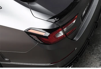 6PCS ABS Aizmugures Gaismas Lampa Vāks Priekš Honda Accord 2018 2019 Apdares Ārpuse Automašīnas Bagāžnieka Apgaismojums Dekori Aizsargs Lentes Uzlīmes