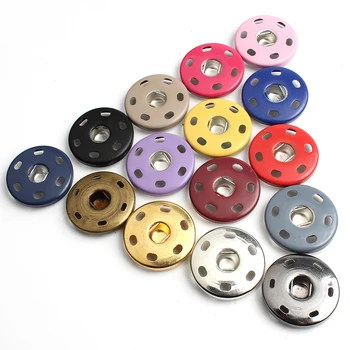 8-25mm Multi-metāla krāsas kombinācija pogas, vīriešu sieviešu krekls pogu Šūšana apģērbu neredzams kārta dekoratīvu pogu C087