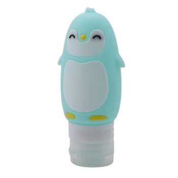 90ML Gudrs Pingvīns, Veidot Glītu Silikona Izspiest Šķidrā Vai Krēma Pudeli Portatīvo Traval veido Pudeles