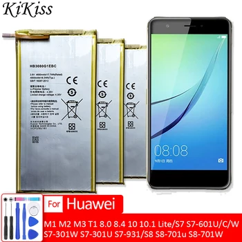 Akumulatoru Huawei MediaPad M1 M2 M3 T1 8.0 8.4 10 10.1 Lite/S7 S7-601U/C/W S7-301W S7-301U S7-931/S8 S8-701u S8-701W/ BTV-W09