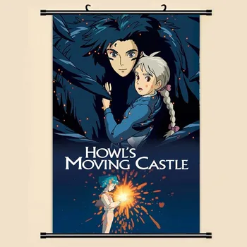 Anime, Manga, Gaudot s Moving Castle Sienas Ritiniet Krāsošana 40x60 Attēlu Tapetes, Uzlīmes Plakātu 001