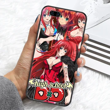 Anime Vidusskola DxD Rias Gremory Phone gadījumā Xiaomi Mi Max Piezīme 3 A2 A3 8 9 9T 10 Lite Pro Ultra black tendence ministru 3D Etui