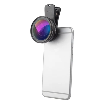 APEXEL 2 in 1 ls 0,45 X Platleņķa Objektīvs 12.5 X Makro Objektīvs Profesionālā HD Tālruņa Kameras Objektīvs iPhone X Samsung Xiaomi