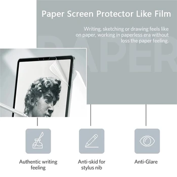 Apple ipad pro 12.9 Papīra filmu ipad pro 12.9 11 2021 2020 2018 ekrāna aizsargs, par ipadpro aizsargājošu plēvi, bez stikla