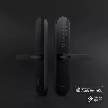 Aqara N100 Gudrs Durvju slēdzenes pirkstu Nospiedumu Bluetooth Paroli, Atbloķēt Darbi Mijia Apple HomeKit Smart Saistība Ar Durvju zvans