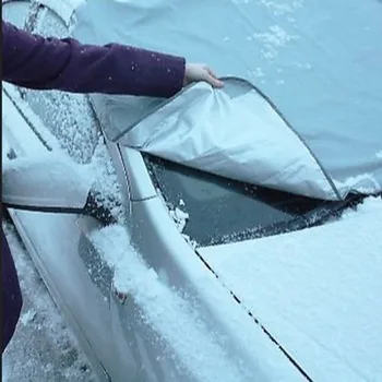 Automašīnas Sniega Ledus Aizsargs Sejsegu Saules Ēnā Fornt Aizmugures Vējstikla Pārsegs Šifrēta Un Ūdensizturīgs Par 190T Tafts + Magnētu 5. aile #YL1