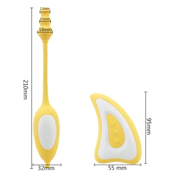 Bezvadu Tālvadības Krūšu Masāža Vibrators Maksts Stimulācijas Klitora Vibrators G-spot Daudzfunkcionāls Vibrējošais Ola