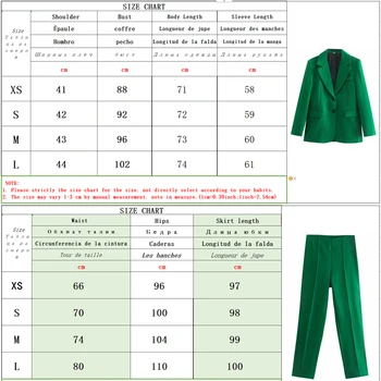 Biazer Za žakete birojs Sievietes Tērps ir 2021. pavasara jaunās modes slim, zaļā sieviešu kostīmi gadījuma šiks iela jauniešu uzvalks jaka
