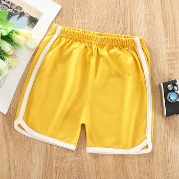Bērnu Šorti Vasaras Cute Candy Krāsas Drēbes, 1-5 Gadiem, Unisex Zīdaiņu korejas Kokvilnas īsās bikses-Šorti Ikdienas viengabala Šorti