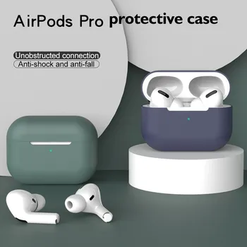 Būtiska de silicona para apple Airpods Pro, carcasa con adhesivo para Bluetooth, aizsargs para airpod 3, accesorios para Airpods