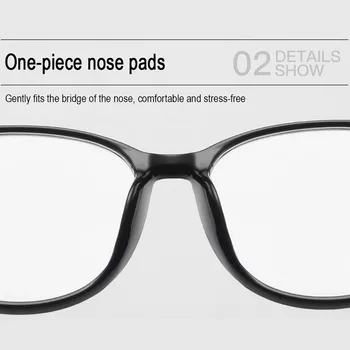 Caurspīdīgs Datora Brilles Liels Rāmis Sievietēm, Vīriešiem Anti Zilā Gaisma Apaļas Brilles Pretbloķēšanas Brilles, Optisko Briļļu Brilles