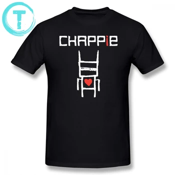 Chappie T Krekls Mīlestība Chappie T-Krekls Īstermiņa Piedurknēm Cilvēks Tee Kreklu Grafiskais Pamata Smieklīgi 100 Kokvilnas 6xl Tshirt