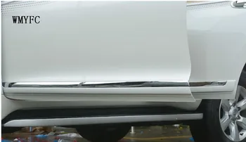 Chrome Durvju Sānu Apdares Segtu Molding PAR Toyota Prado J150 2016 2017 150 Land Cruiser Veidošanas Piederumi