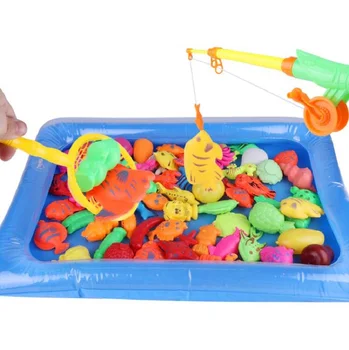 Doki Rotaļlietas Bērniem, Zēns, Meitene Zvejas Rotaļlietu Komplekts Uzvalks Magnētisko Spēlēt Ūdens Bērnu Rotaļlietas Zivju Laukumā Karstā Dāvanu Bērniem Populārs Modes 2021
