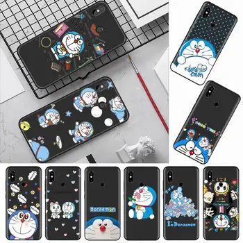 Doraemon Karikatūra robots Phone Gadījumā Xiaomi Redmi mi, ņemiet vērā, max 3 5 6 8 9 10 t S SE lite pro Mīksta Silikona Apvalks Aptver Būtiska