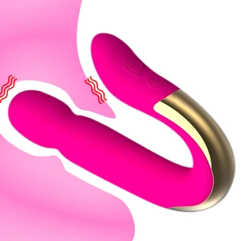 Dubultā Motora Klitora, G-Spot Stimulators Silikona Dildo Vibratoru Vagīnā Massager Spēcīgu Sieviešu Masturbator Seksa Rotaļlietas Pāriem
