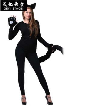 Dzīvnieku Tērpu Aksesuārus Piederumi Halloween Puse Cosplay Kostīmi Melnais Kaķis, Gepards Peli, Lauva, Suns, Uzvalks Galvassegas Astes
