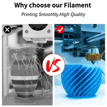 Flsun 3D Printeri TAA Pavedienu 1,75 mm Šķiedru Dimensiju Precizitāte +/-0.02 mm 1KG 343M 2.2 LBS Drukas Materiāls par 3D Printeri