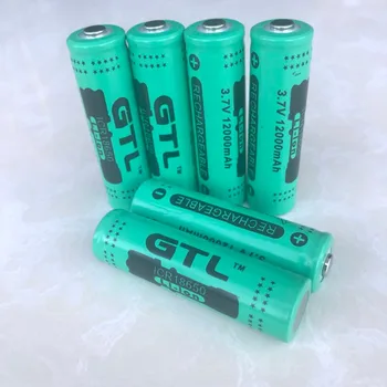 GTL 18650 Akumulators 3,7 V 12000mah Litija Baterijas Uzlādējamas Litija Akumulators Lāpu Akumulators Šūnas