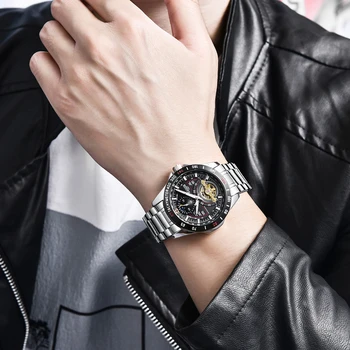 HAIQIN Mehāniskās Vīriešu/Vīriešu pulksteņi top zīmola luksusa pulksteņu vīriešiem Automātiskā Militāro ūdensizturīgs pulksteņi vīriešu Tourbillon pulkstenis