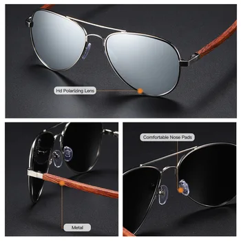 HDCRAFTER Recepšu Pilota Brilles Vīriešiem Polarizētas Optiskās Progresējoša Multifokāla Saulesbrilles Tuvredzība, Saules Brilles Sievietēm