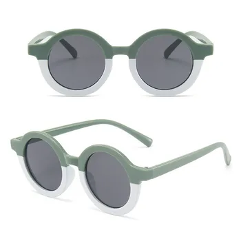 Iboode Apaļā Rāmja Saulesbrilles Modes Vintage Zēni Meitenes Drošību, Saules Brilles UV400 Bērnu Zīdaiņu Toņos Bērniem, Brilles, Spogulis Jaunas