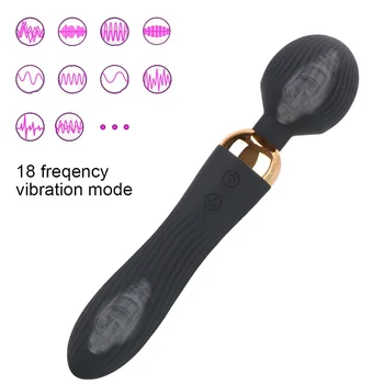 IKOKY 18 Ātrumiem Spēcīgs Vibrators, Dildo Seksa Rotaļlietas Sievietēm, Pāriem Klitoru Stimulēt Pieaugušo Produkti AV Burvju Zizli