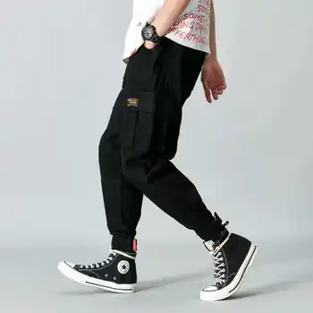 Ir 2021. Pavasarī, Rudenī Jaunu Modes Gadījuma Plaša Kāju Bikses Sieviešu Augstās Jostasvietas Bikses Harajuku Gothic Apģērbu Streetwear Treniņbikses Boho
