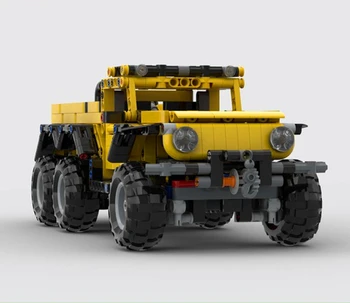 JAUNU 2021 Maza daļiņa DIY ainas celtniecības bloku km-6 * 6 distanču pikaps kravas auto montāža rotaļlieta modelis zēna dzimšanas dienas dāvana
